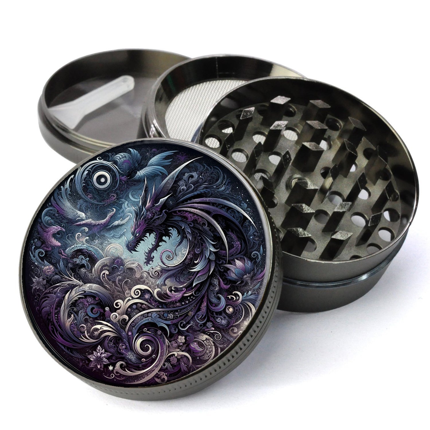 Dragon Grinder, Year of the Dragon Gift, New Year 2026 Gift, Whimsigoth Grinder, Extra Large 5 Piece Grinder, Spice Herb Grinder