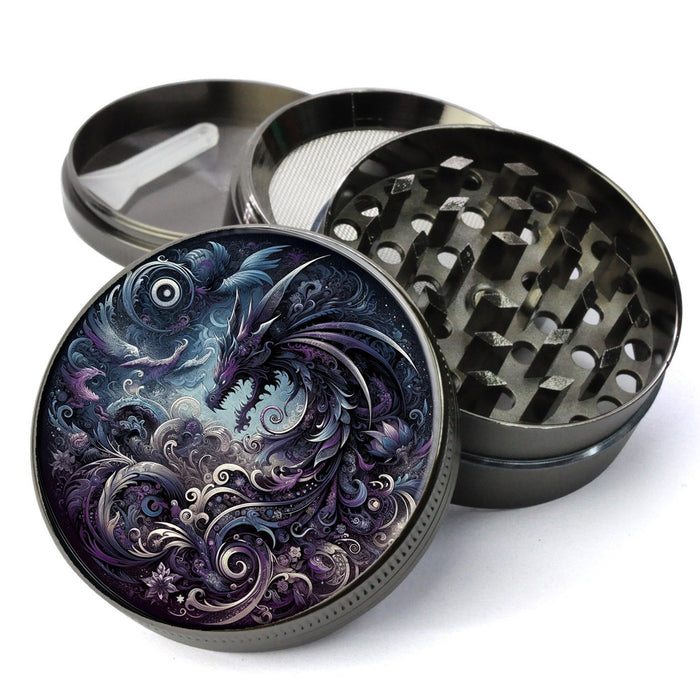 Dragon Grinder, Year of the Dragon Gift, New Year 2024 Gift, Whimsigoth Grinder, Extra Large 5 Piece Grinder, Spice Tobacco Herb Grinder