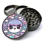Anime Grinder, Cute Grinder, Playful UWU Grinder, Girly Grinder, Herb Grinder With Catcher, Extra Large Grinder,Gift For...