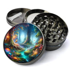 Fantasy Nature Scene, Enchanting Forest, Magical and Whimsical Fairy Forest, Extra Large 5 Piece Spice Herb Grinder