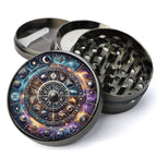 Zodiac Signs Grinder, Zodiac Sign Gift, Astrological Grinder, Astrology Gift, Extra Large 5 Piece Grinder, Spice Crusher,...