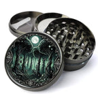 Enchanting Forest Grinder, Whimsigoth Grinder With Catcher, Extra Large 5 Piece Grinder, Burr Grinder, Spice Herb...