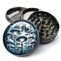Magic Mushrooms Grinder, Fungi Grinder, Psychedelic Lunar Grinder, Extra Large 5 Piece Herb Grinder, Spice Crusher, Cute...