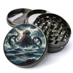 Kraken Herb Grinder, Mythical Sea Creature, Monster In The Ocean, Extra Large 5 Piece Spice Herb Grinder