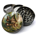 Fantasy Woodland Cottage Herb Grinder, Lush Forest Scenery, Fantasy Cottage Grinder, Extra Large 5 Piece Grinder, Herb...