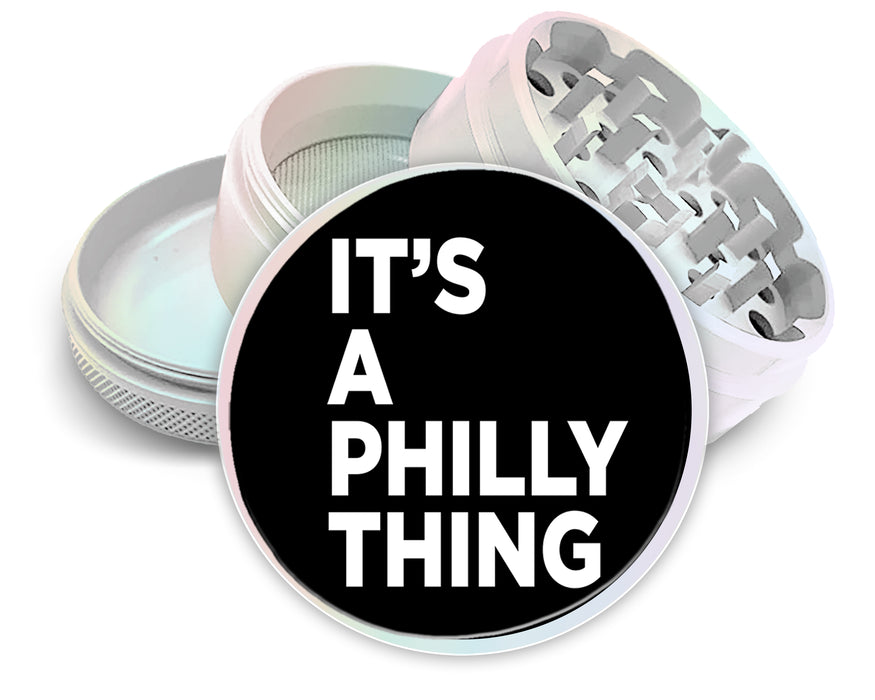It's A Philly Thing  Spice Grinder White Grinder