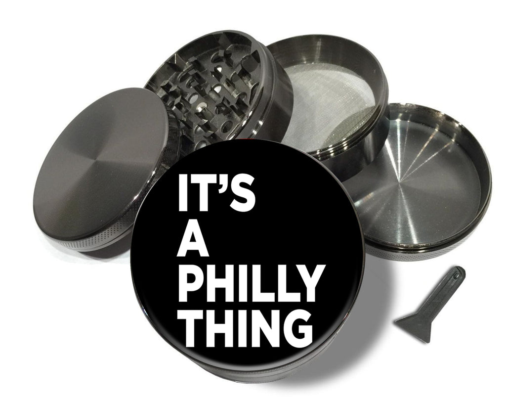 It's A Philly Thing  Spice Grinder Grey Grinder