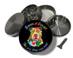 Beware Of Pitbulls They Will Steal Your Heart Spice Grinder Grey Grinder
