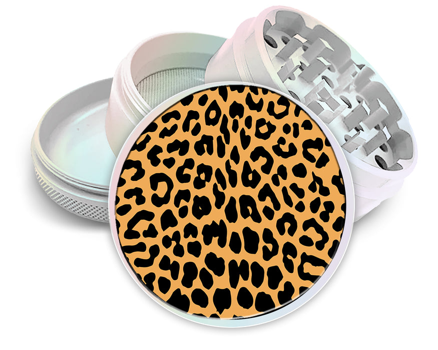 Leopard Print Spice Grinder White Grinder