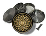 Mandala Grinder Black And Gold Spice Grinder Grey Grinder