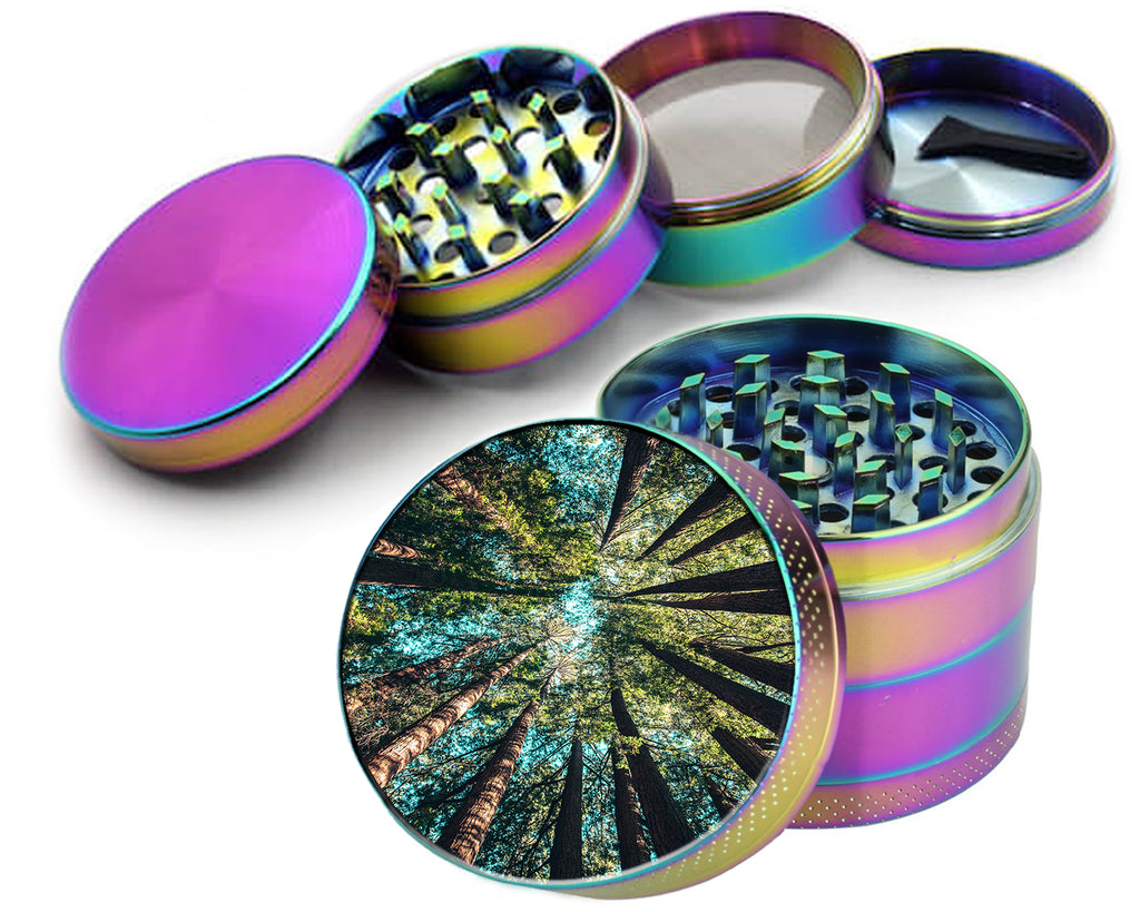 Trees Forest Spice Grinder Rainbow Grinder