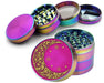 Girly Pink Crescent Moon and Stars Spice Grinder Rainbow Grinder