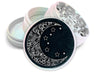 Blue Crescent Moon With Stars Spice Grinder White Grinder