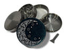 Blue Crescent Moon With Stars Spice Grinder Grey Grinder