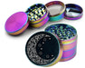 Blue Crescent Moon With Stars Spice Grinder Rainbow Grinder