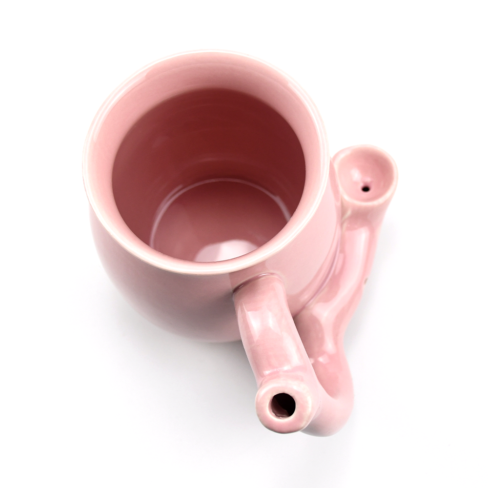Sip N' Sesh Ceramic Mug and Pipe | Pipe Mug For Coffee, Tea and Dry Herb
