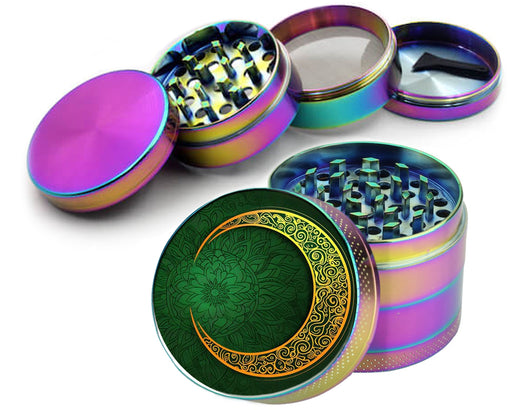 Eid Mubarak Crescent Moon With Stars Spice Grinder Rainbow Grinder