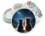 Cute Cats Staring At The Night Spice Grinder White Grinder