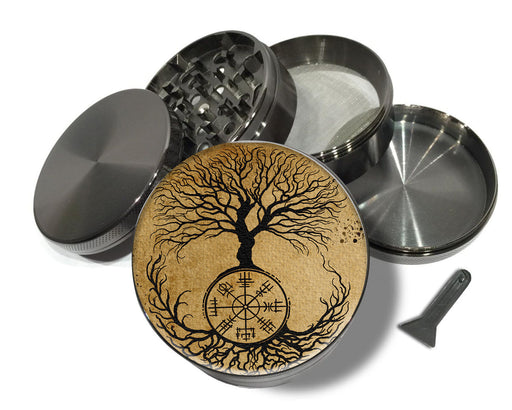 Viking Grinder Tree of Life Spice Grinder Grey Grinder