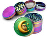 Owl Perched On A Golden Moon Spice Grinder Rainbow Grinder