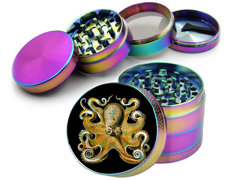 Octopus Grinder Whimsigoth  Spice Grinder Rainbow Grinder