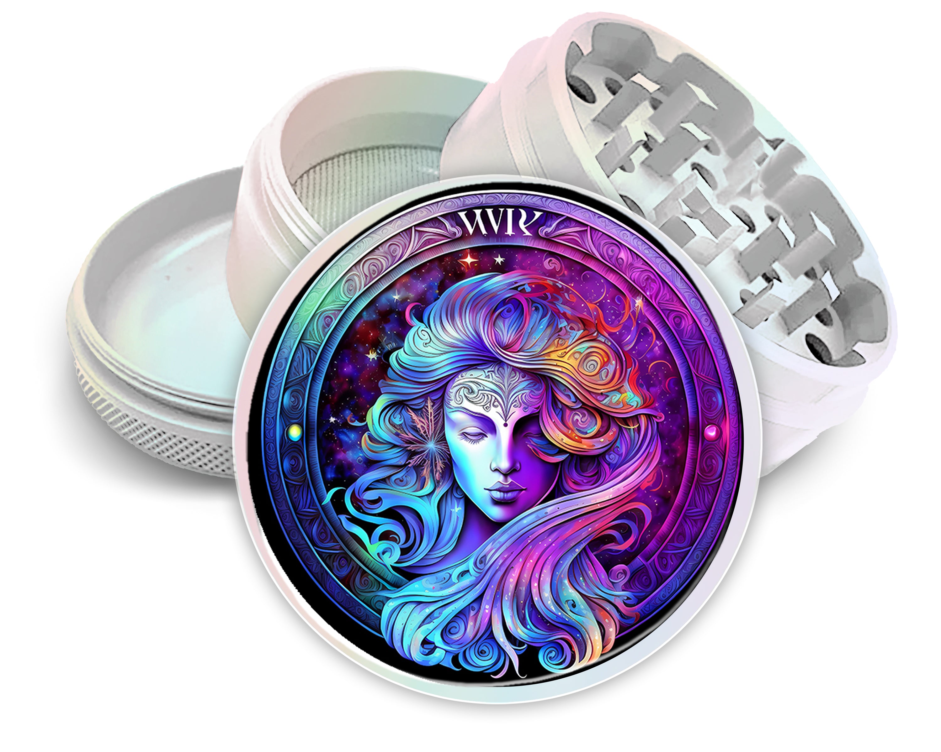 Virgo Zodiac Sign Gift Spice Grinder White Grinder