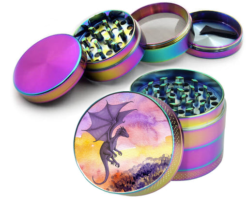 Purple Dragon Fantasy Spice Grinder Rainbow Grinder