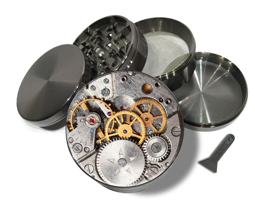 Steampunk Clockwork Spice Grinder Grey Grinder
