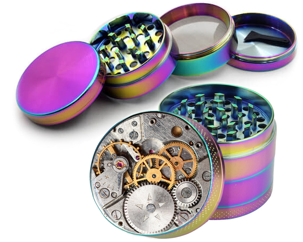 Steampunk Clockwork Spice Grinder Rainbow Grinder