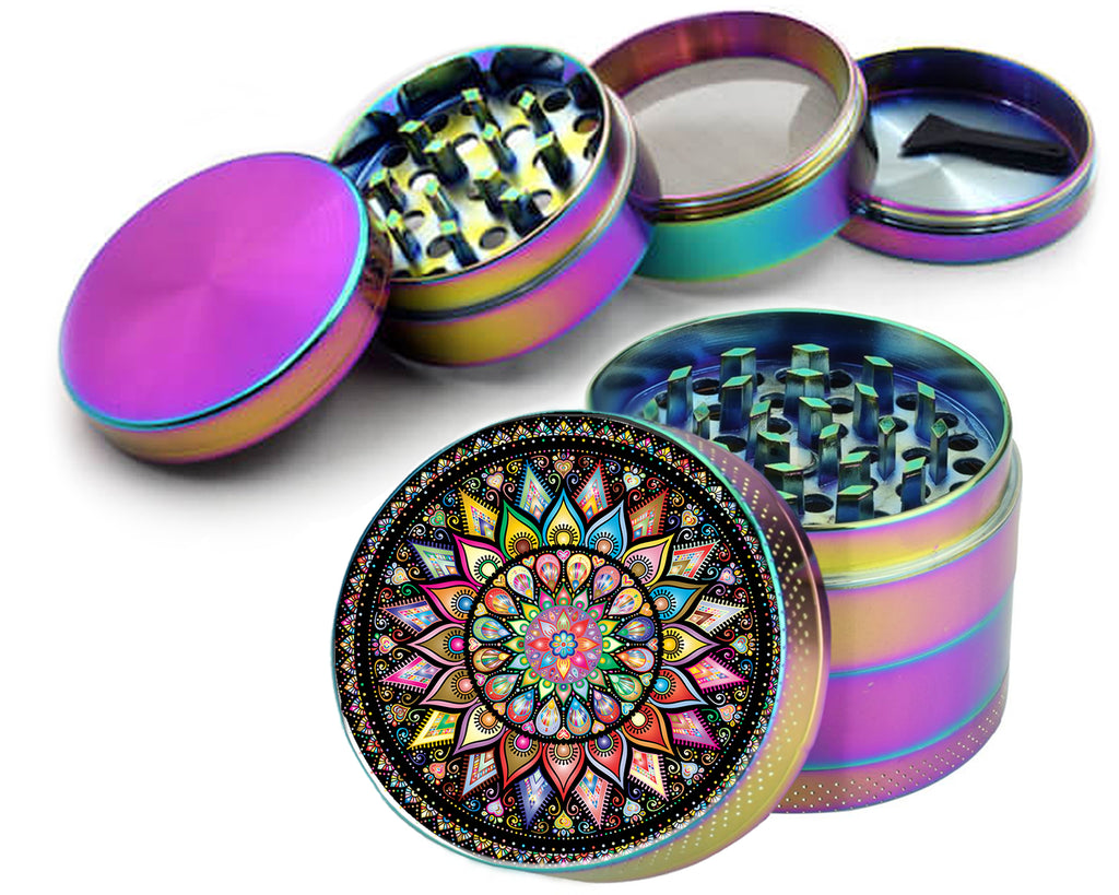 Mandala Trippy  Spice Grinder Rainbow Grinder