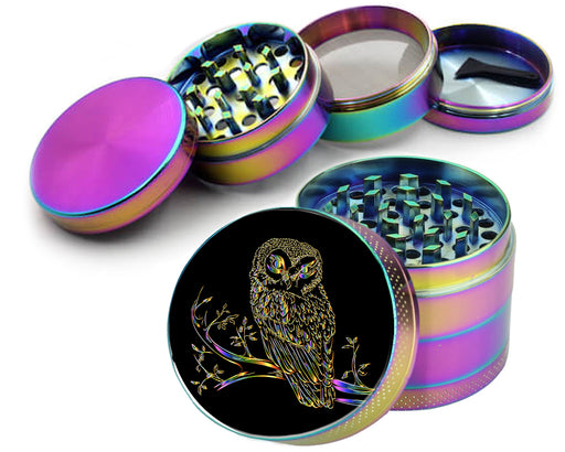 Owl Grinder Spice Grinder Rainbow Grinder