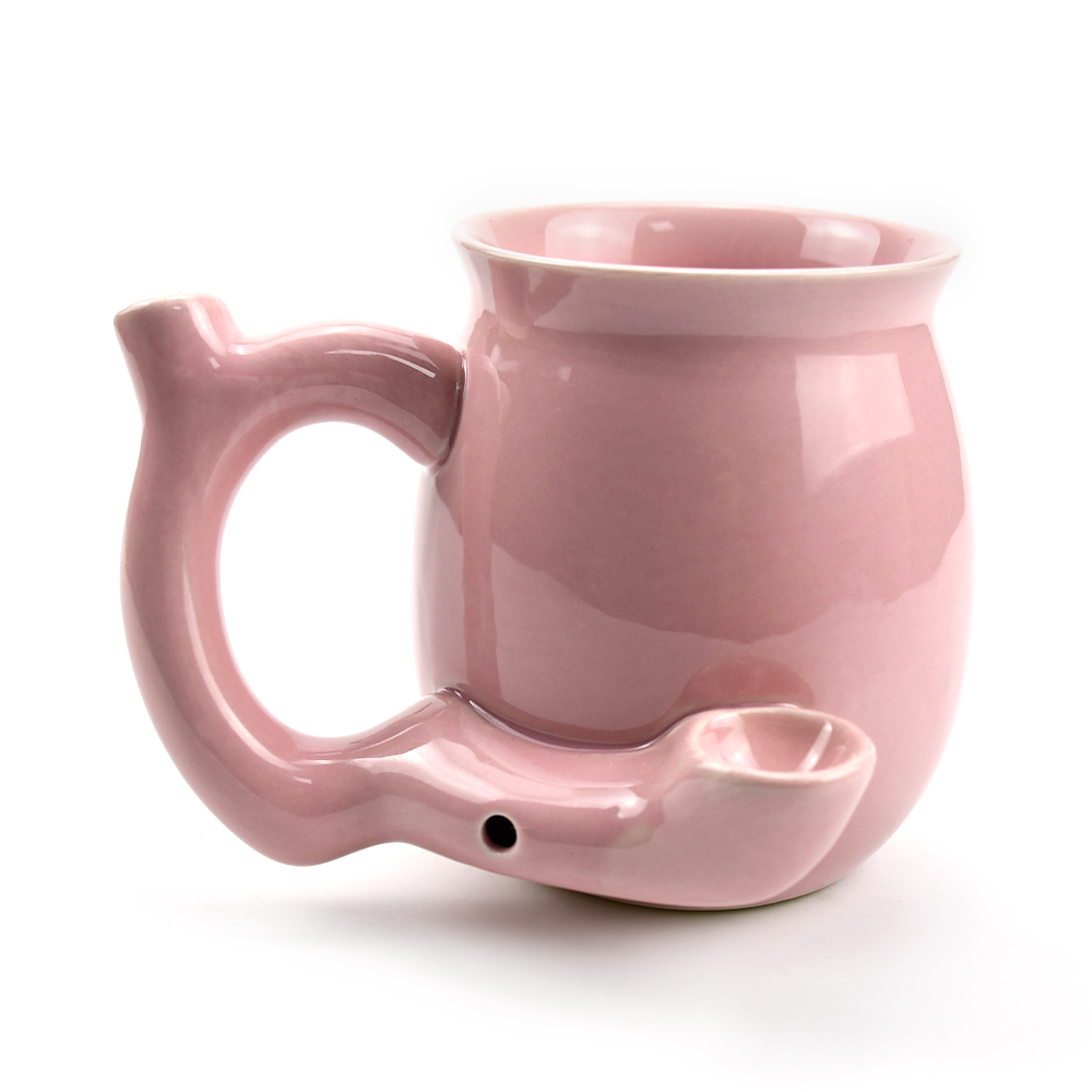 Sip N' Sesh Ceramic Mug and Pipe | Pipe Mug For Coffee, Tea and Dry Herb