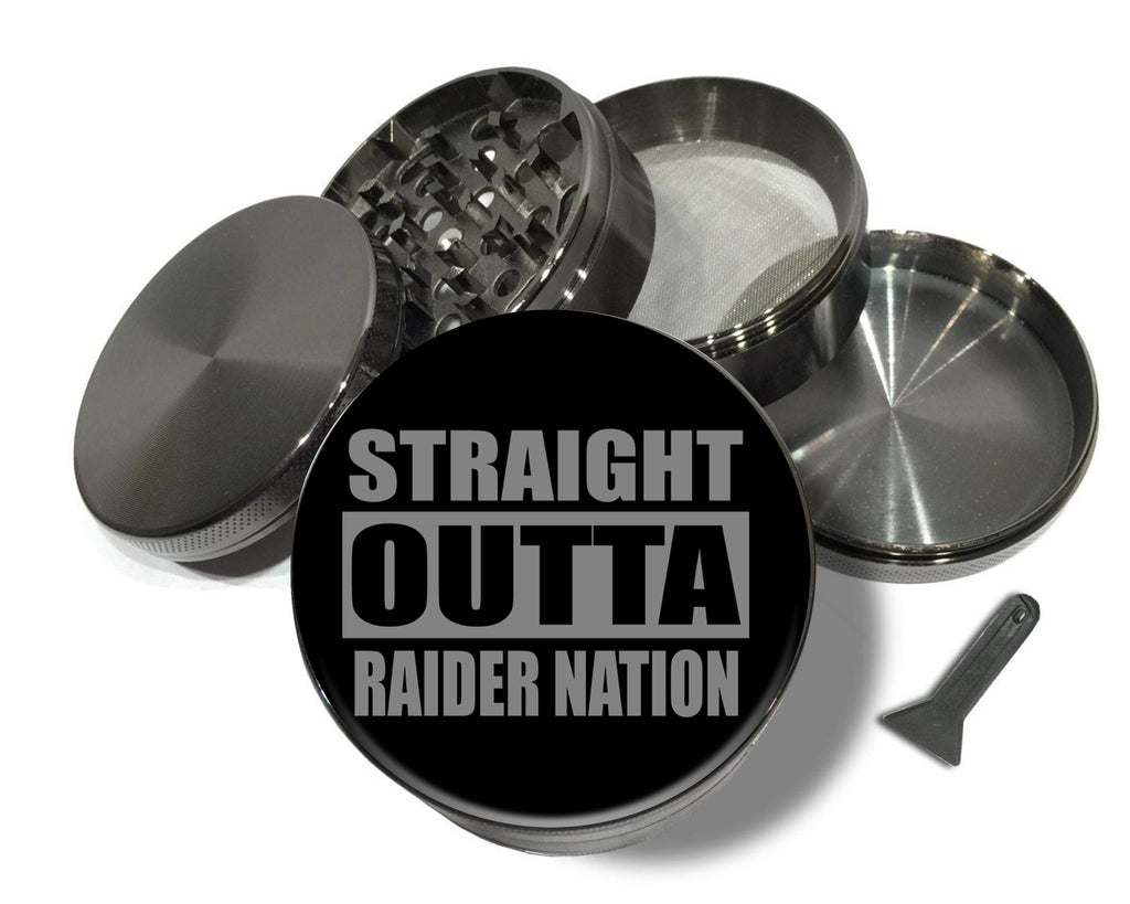 Straight Outta Raider Nation Spice Grinder Grey Grinder