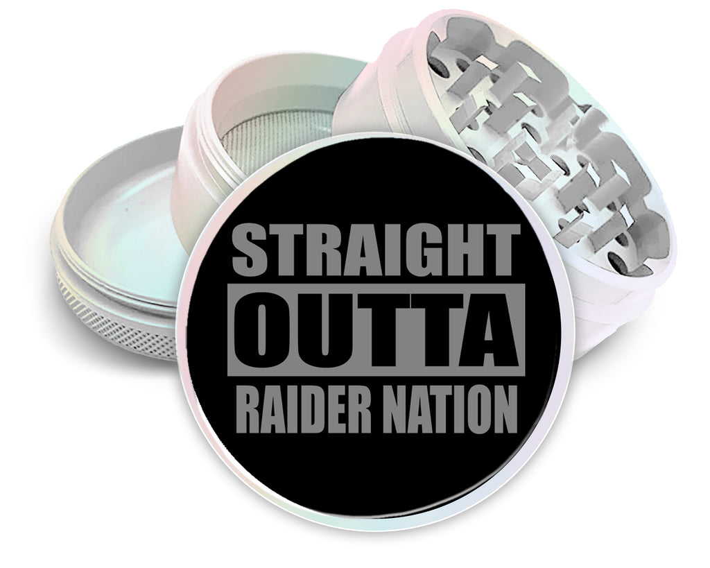 Straight Outta Raider Nation Spice Grinder White Grinder