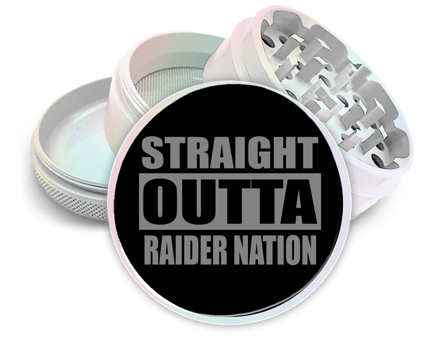 Straight Outta Raider Nation Spice Grinder White Grinder