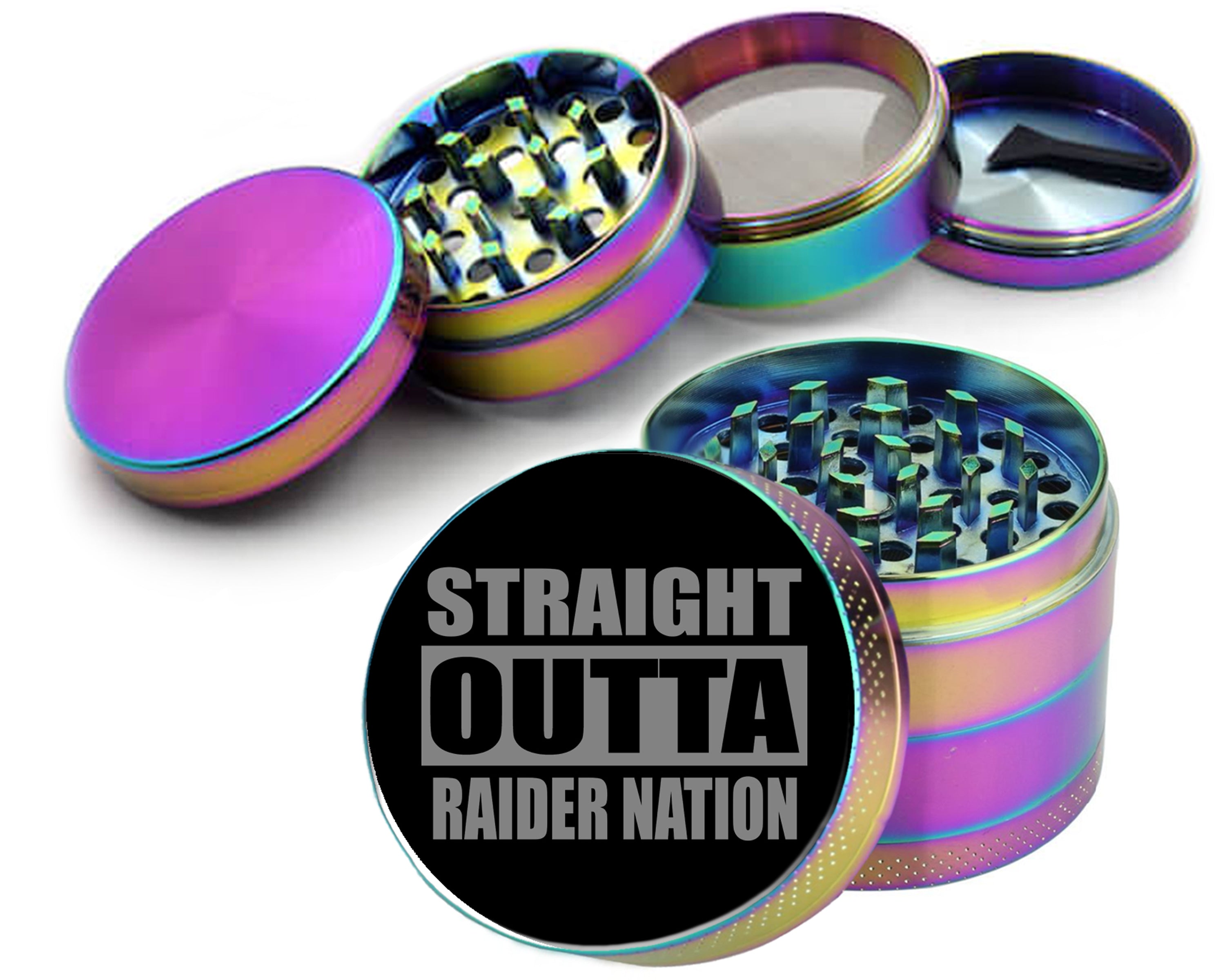 Straight Outta Raider Nation Spice Grinder Rainbow Grinder