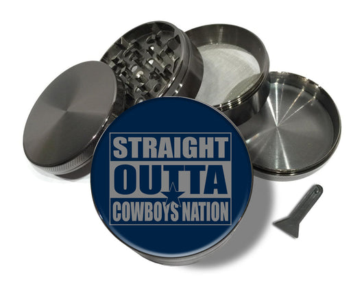 Straight Outta Cowboys Nation Spice Grinder Grey Grinder