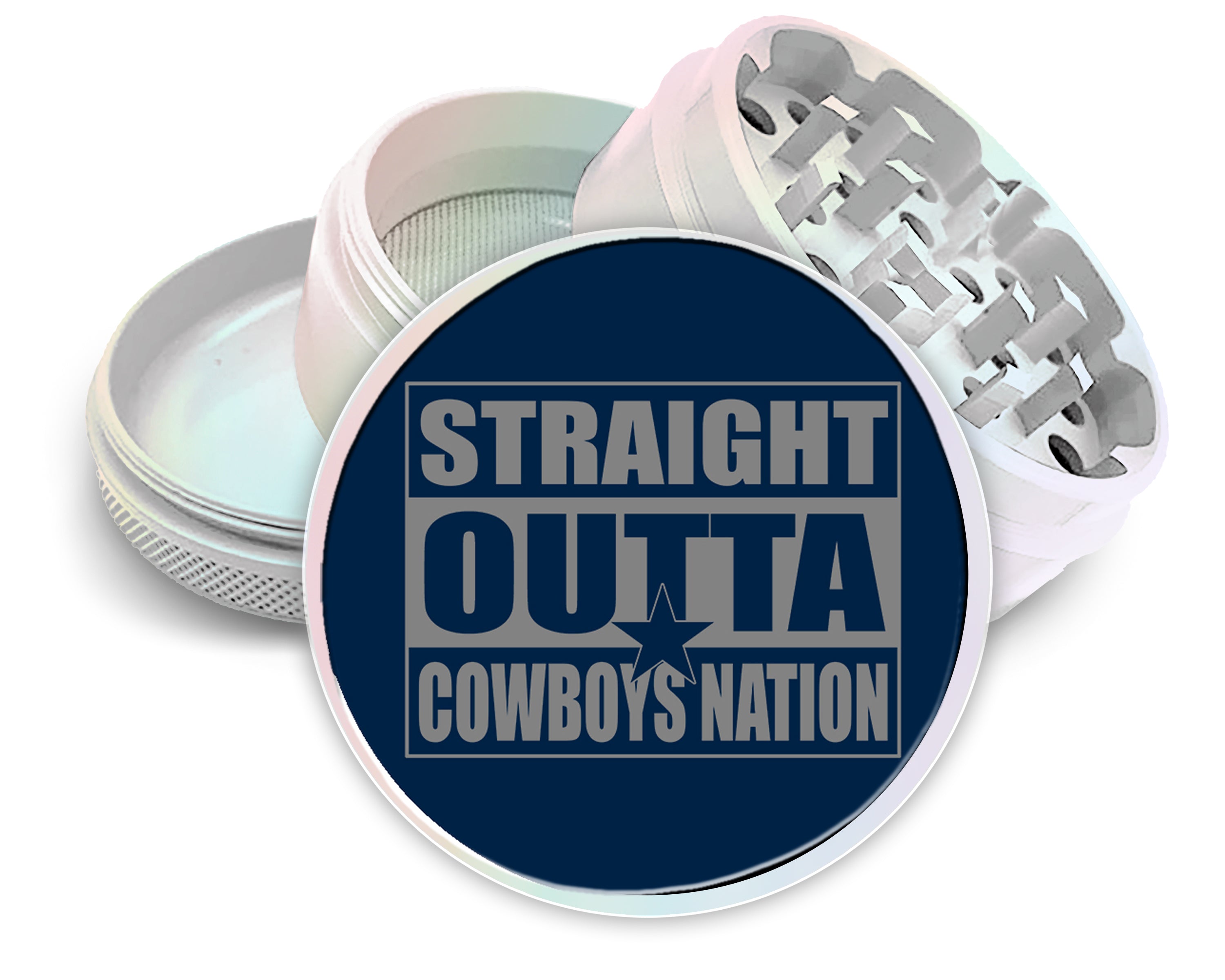 Straight Outta Cowboys Nation Spice Grinder White Grinder