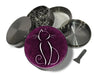 Purple Cat Lover Spice Grinder Grey Grinder
