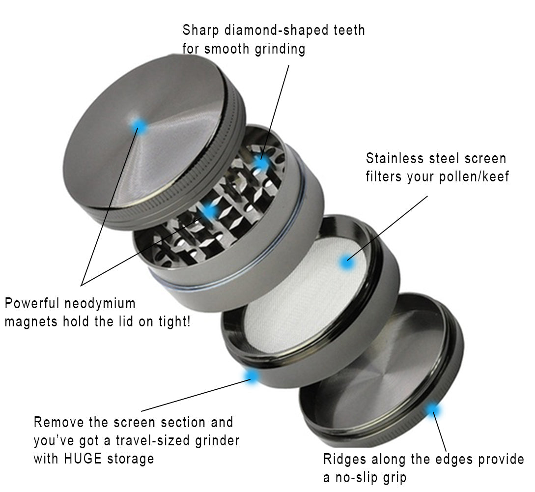 Yggdrasil Grinder, Old Norse Sacred Tree of Life, Mystical Grinder, Mythology Gift, Extra Large 5 Piece Grinder, Herb Grinder With Catcher