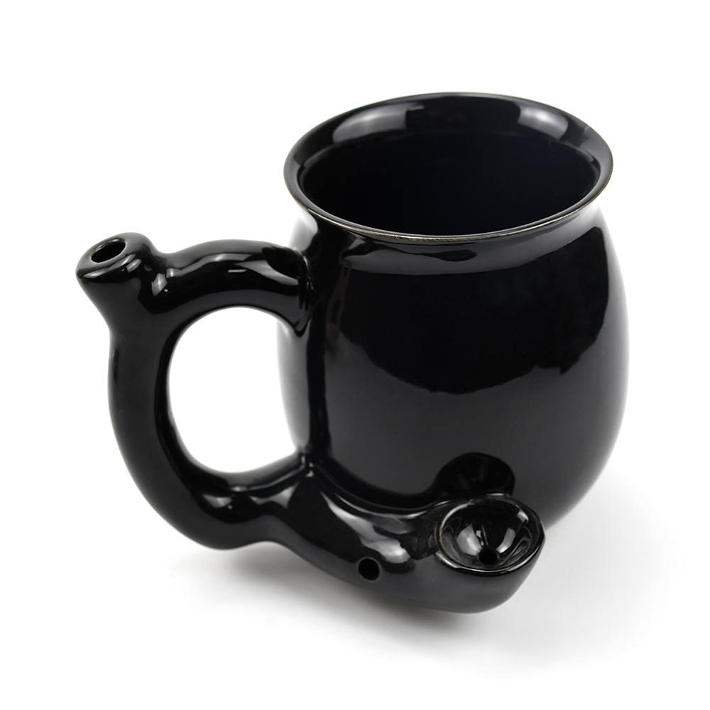 Sip N' Sesh Ceramic Mug and Pipe | Pipe Mug For Coffee, Tea and Dry Herb