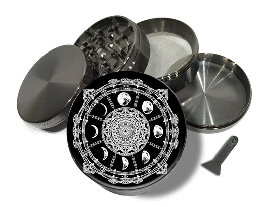 Phases of the Moon Witchy Spice Grinder Grey Grinder