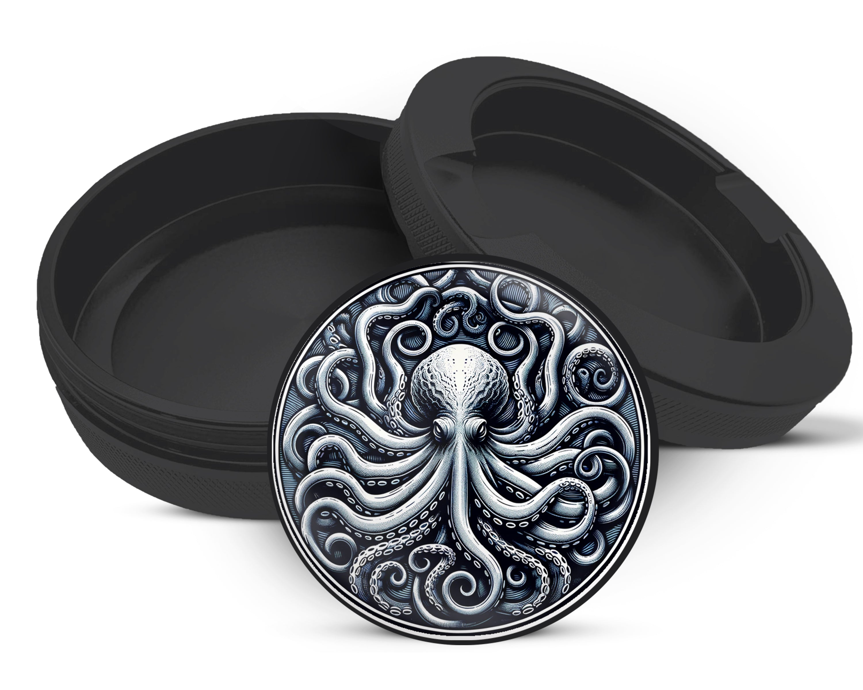Snus Storage Case Kraken Octopus Black