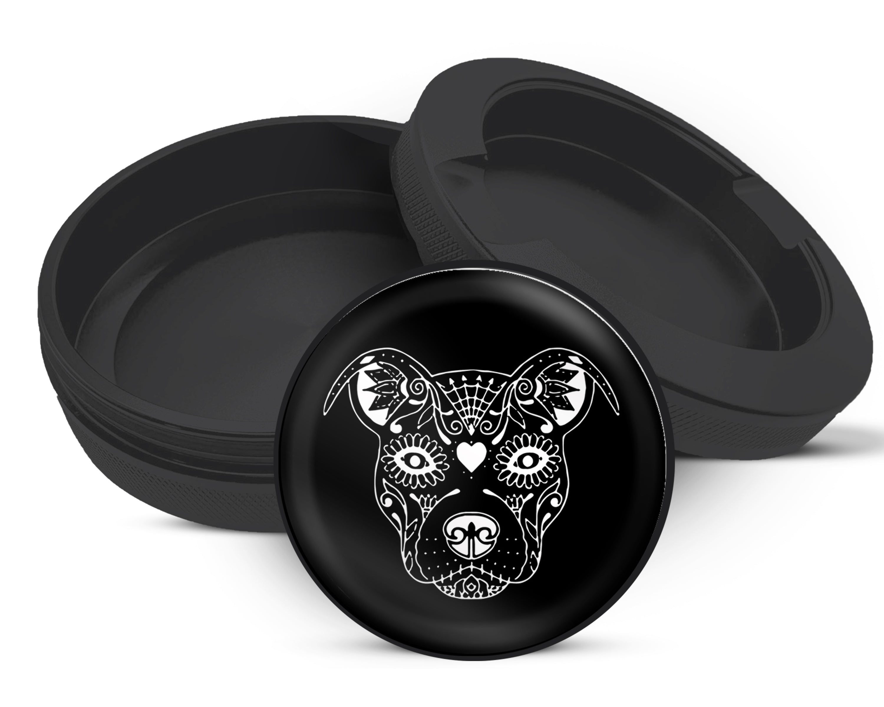 Snus Storage Case Pitbull Day Of The Dead Black