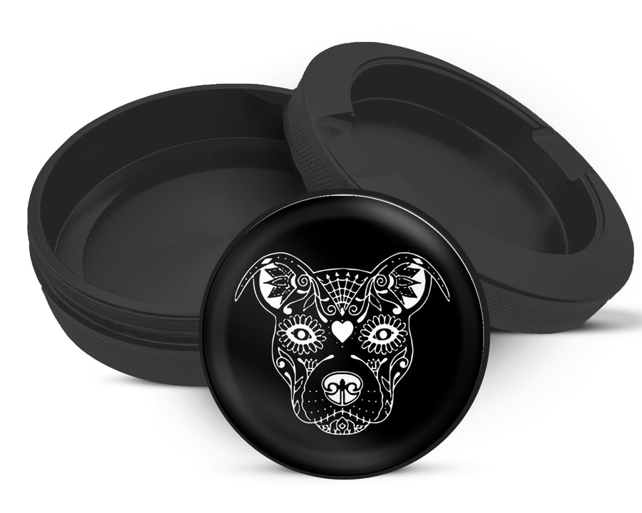 Snus Storage Case Pitbull Day Of The Dead Black