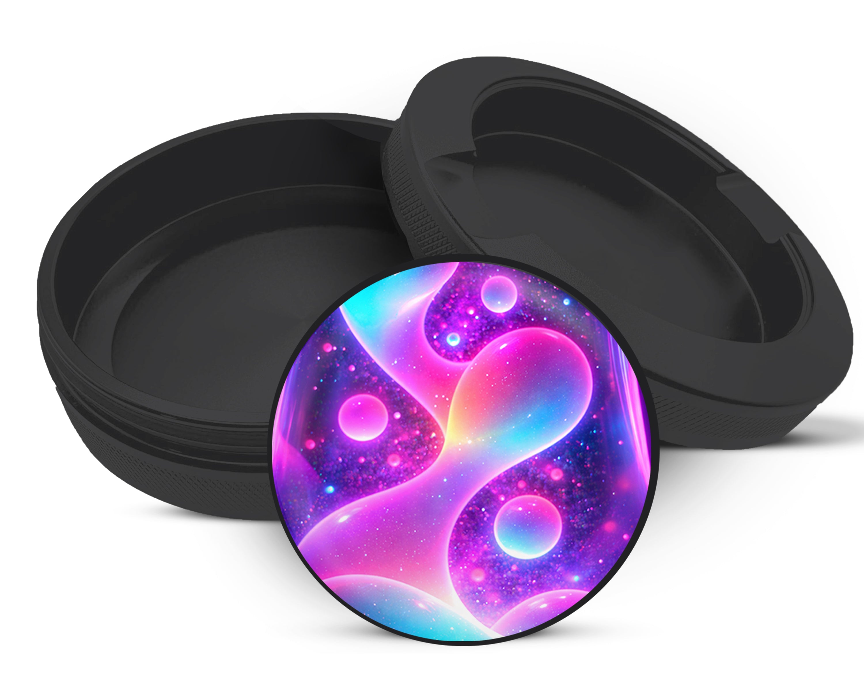 Snus Storage Case Glowing Lava Lamp Trippy Black