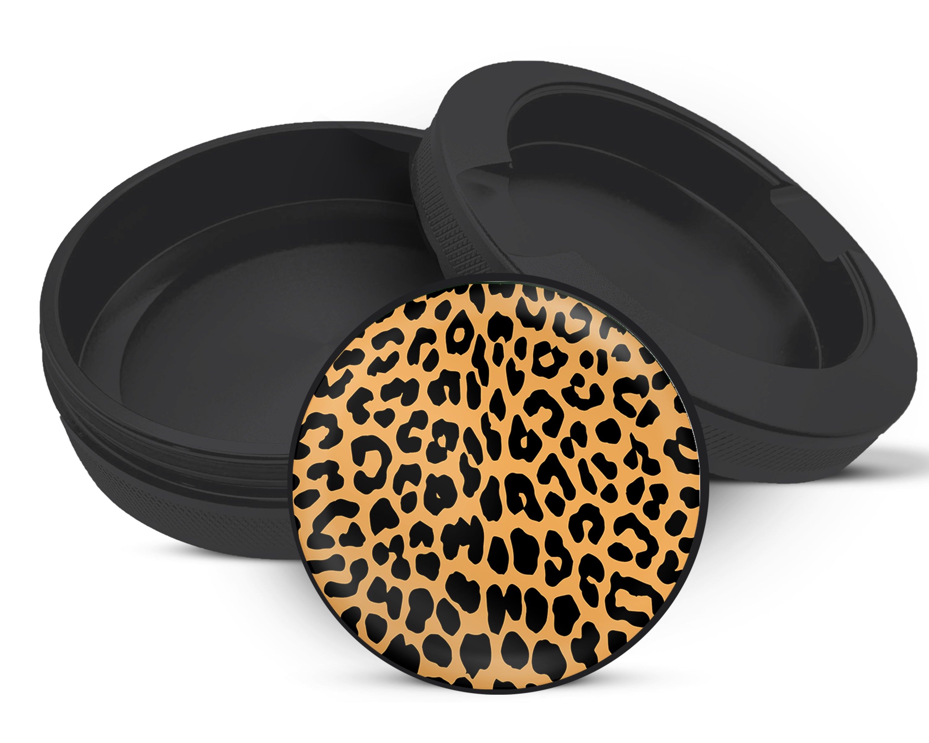 Snus Storage Case Leopard Print Black