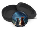 Snus Storage Case Cute Cats Staring At The Night Black