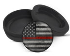 Snus Storage Case Thin Red Line - Support Firefighters Flag Black