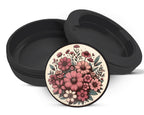 Snus Storage Case Vintage Flowers Black